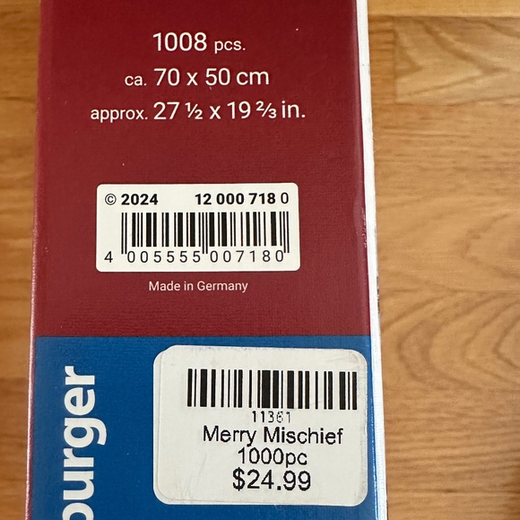 NIB Ravensburger Christmas Puzzle Merry Mischief 1000 Piece - Picture 11 of 11